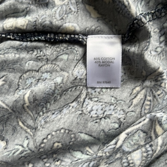 J. Jill Paisley Blue Tunic Top.    Size Medium - Picture 12 of 12